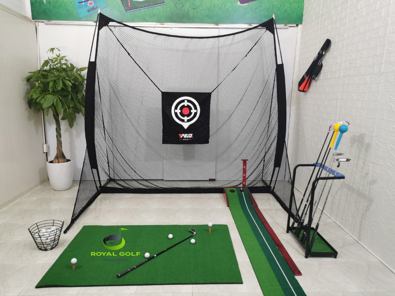 Lồng Tập Golf Swing Khung Lưới Tập Golf Cao Cấp chữ U chính hãng