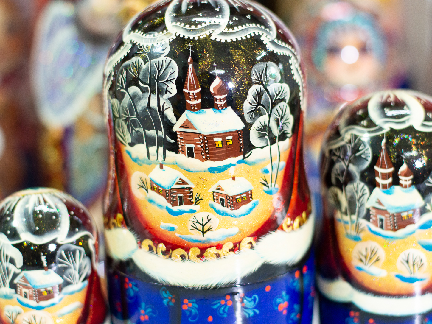 BỘ BÚP BÊ NGA MATRYOSHKA 5 LỚP 18CM "CỔ TÍCH PHƯỢNG HOÀNG LỬA" CỰC ĐẸP VÀ SANG TRỌNG