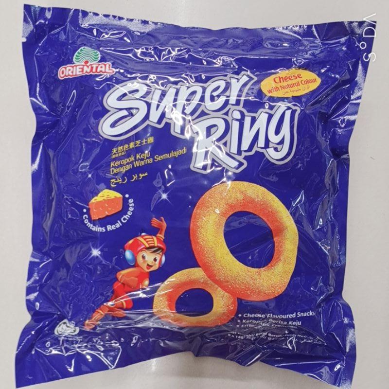 Bimbim Snack phô mai ăn vặt Super Ring túi 8 gói *14g An Gia Sweets &amp; Snacks