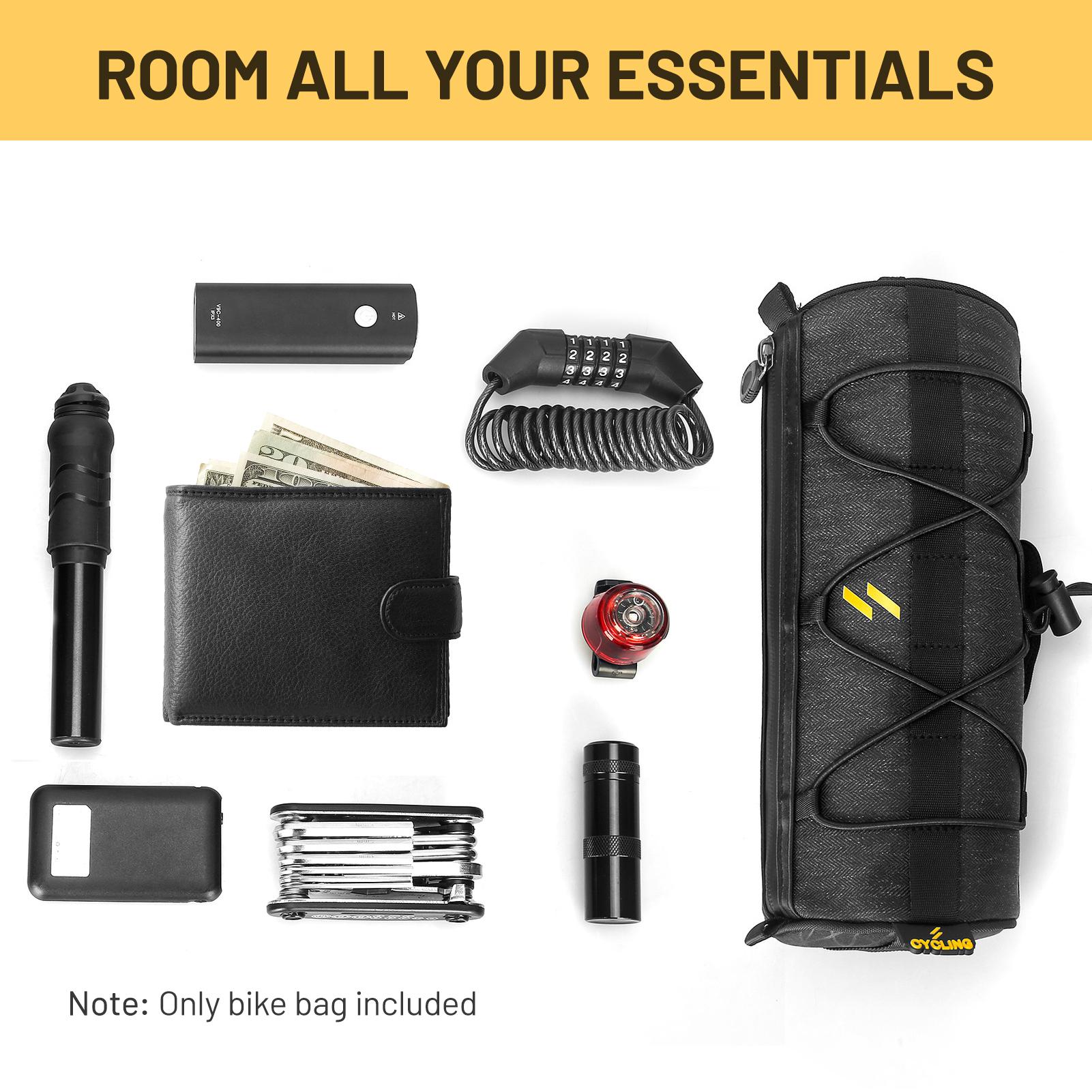 Bike Handlebar Bag Multi-functional Cycling Front Bag Bicycle Front Frame Top Tube Bag Saddle Bag Shoulder Bag