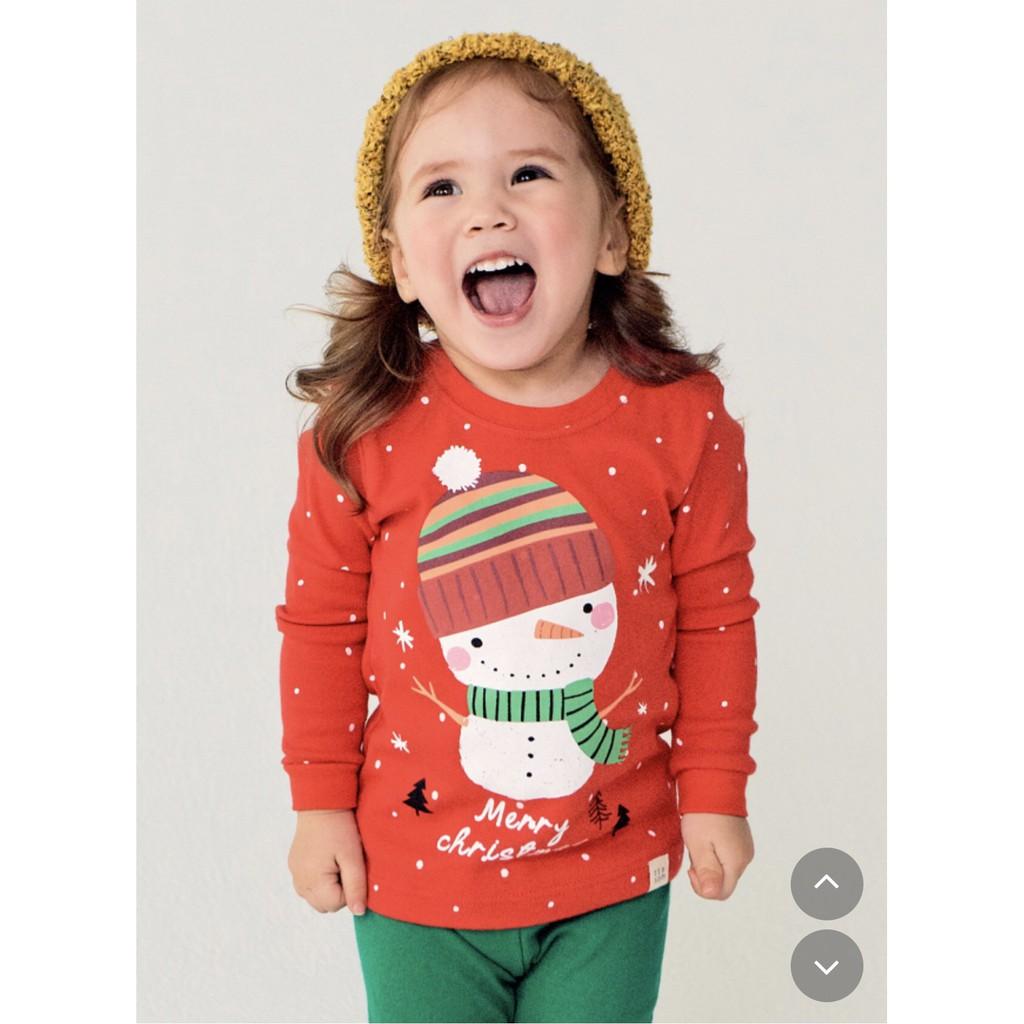 BỘ NOEL NGƯỜI TUYẾT ĐỎ NỘI ĐỊA HÀN, CHẤT THUN COTTON ORGANIC