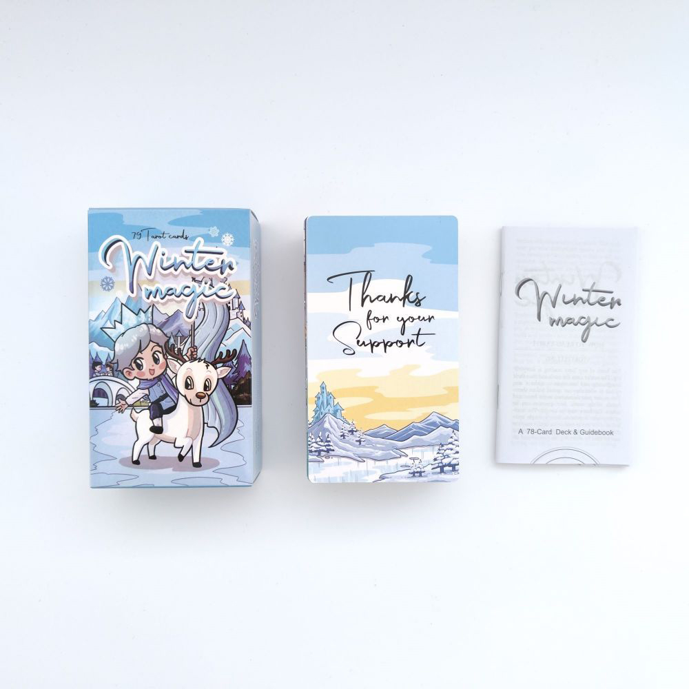 [Size Gốc] Bộ Bài Winter Magic Tarot 78 Lá Bài 7x12 Cm Đá Thanh Tẩy
