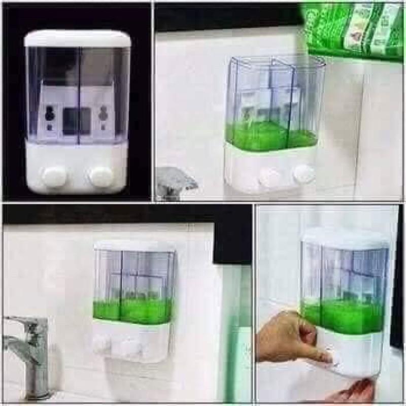 Hộp đựng nước rửa bát/ sữa tắm/ dầu gội 2 ngăn