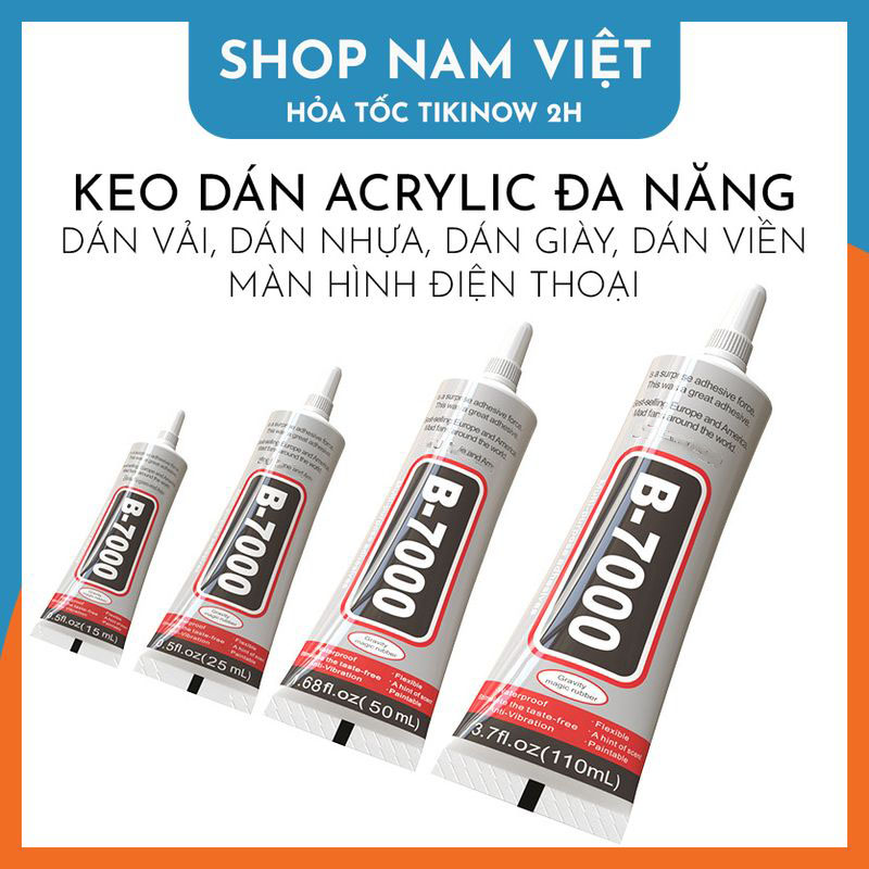 Keo Acrylic B7000 / T7000 Dán Kính Điện Thoại, Dán Giày, Dán Nhựa, Kim Loại, Gỗ, Đá, Thủy Tinh, Da