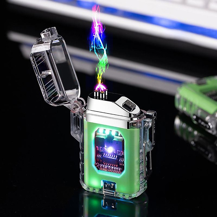 Vỏ Hột Quẹt Bật Lửa Sạc Điện USB K30 Tia Lửa Điện Plasma Chống Nước Cực Tốt - Full Hộp Đựng