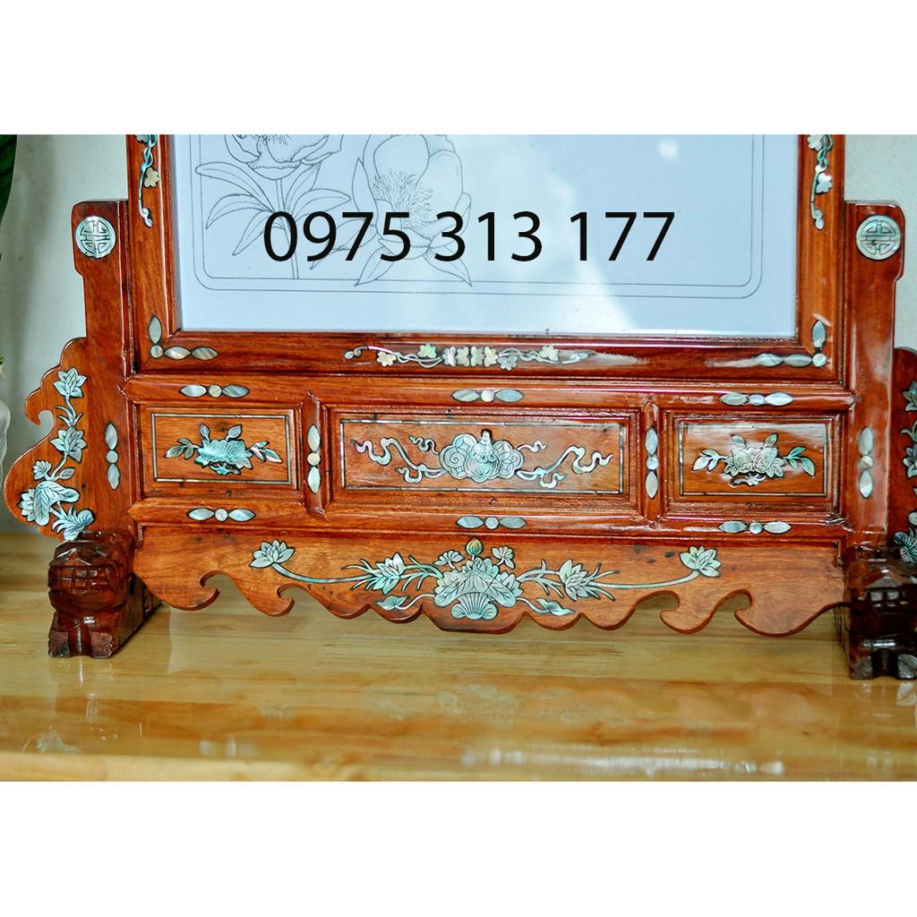 Khung Hình Thờ Gỗ Hương 35 x 25 ngang