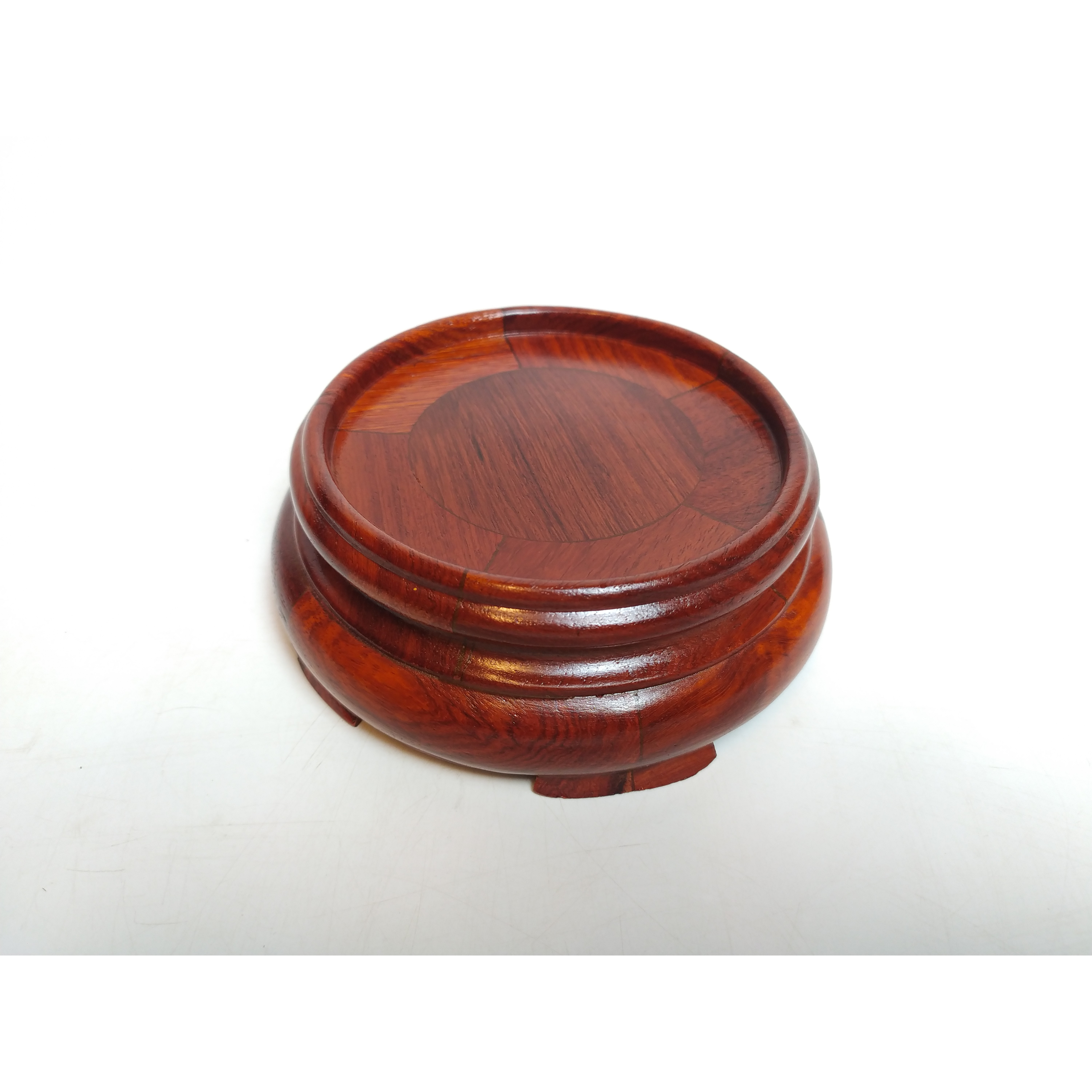 Đế Bát Hương chất liệu gỗ hương - Đk 13cm, cao 5cm