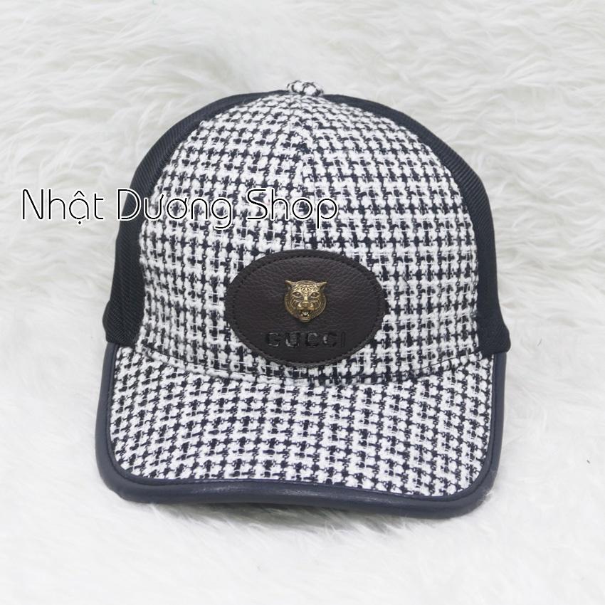 Mũ lưỡi trai,Nón kết mặt da đầu hổ vải lưới vá cotton cao cấp, phía sau đuôi có khóa nút bấm phù hợp cho cả nam và nữ.