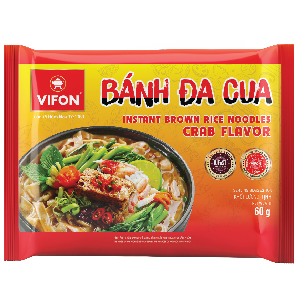 Thùng 30 Bánh Đa Cua VIFON (60g / Gói)