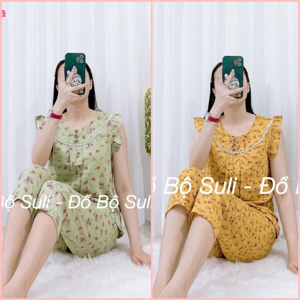 Đồ Mặc Nhà Lụa Mango 9 Tấc Cao Cấp Họa Tiết Hoa Lá - Bền, Đẹp, Dễ Thương