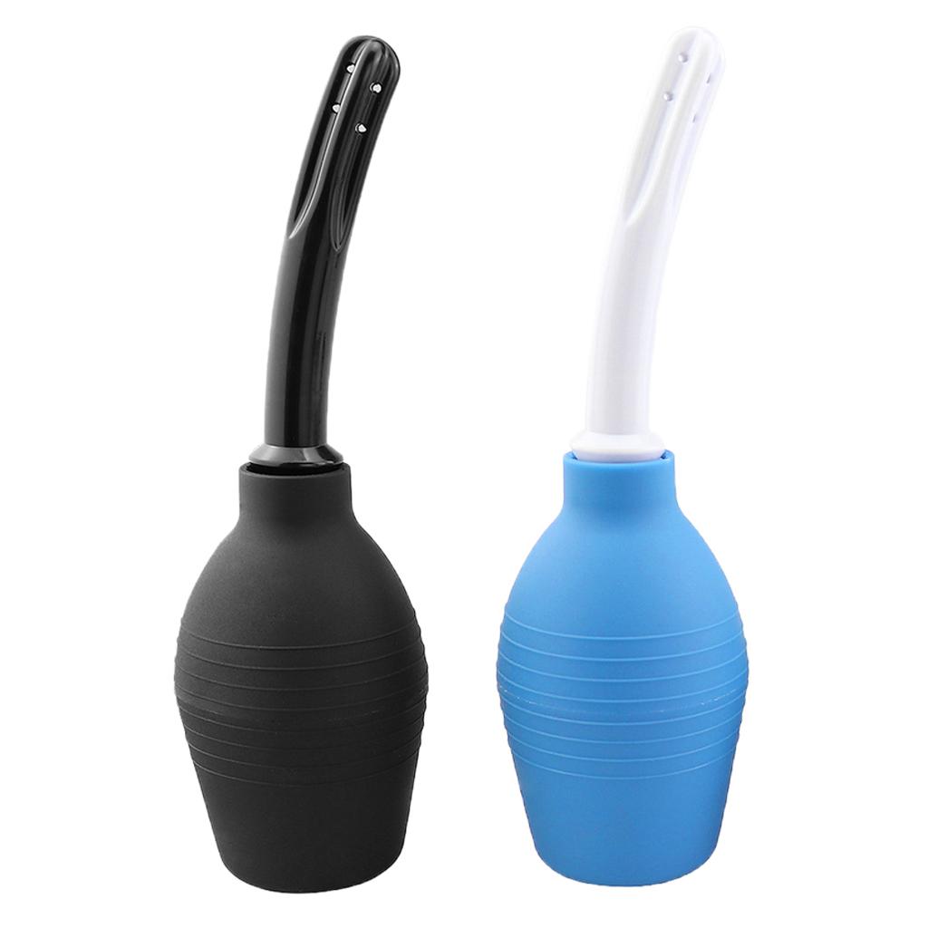 Men Women Enema Bulb Clean Anal High Grade Silicone Douche with Nozzle 310ml