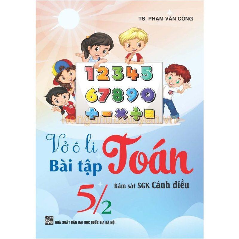 Sách - Vở Ô Li Bài Tập Toán Lớp 5 - Tập 2 - Bám Sát SGK Cánh Diều - Hồng Ân