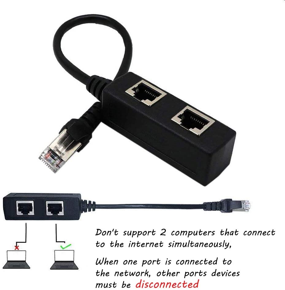 Bộ Chia Cổng Mạng LAN RJ45 1 Sang 2 Cổng AZONE