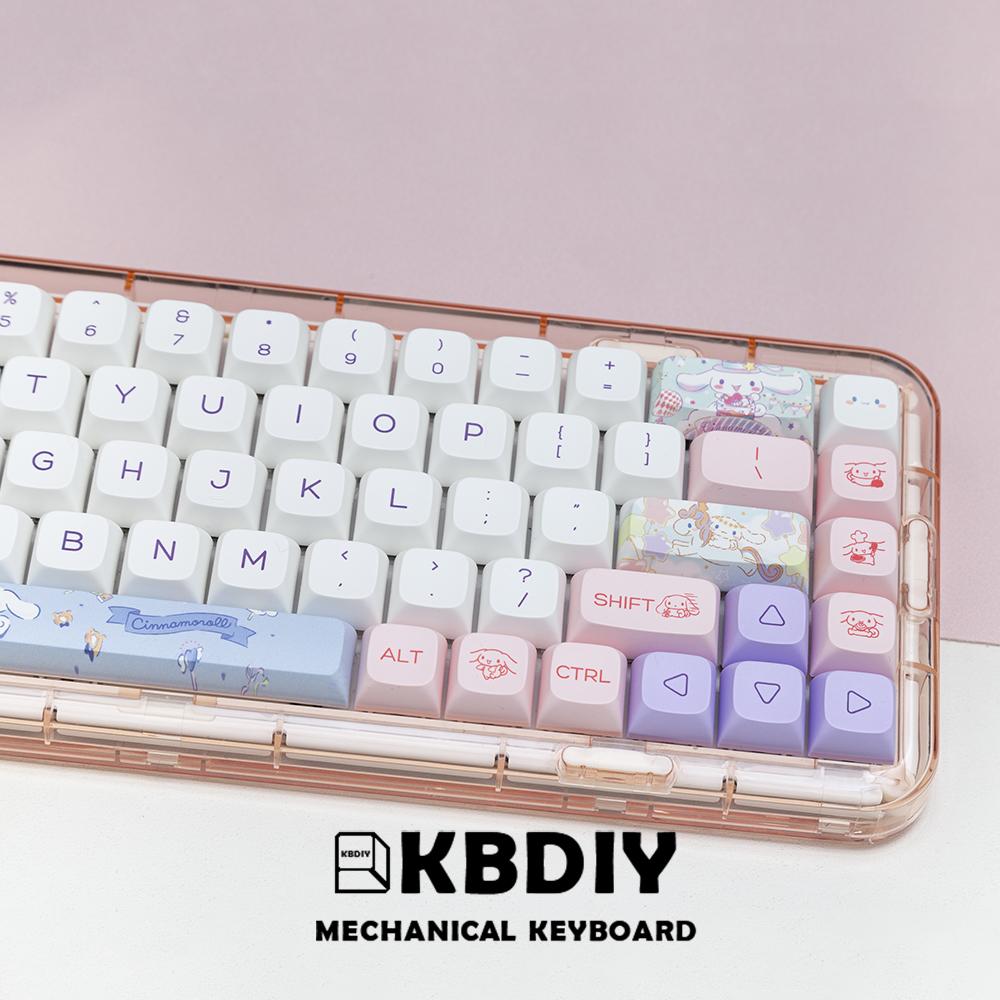 KBDiy 140 Phím/Bộ Hình Chó Dễ Thương Keycaps PBT Dye-SUB DIY Tùy Chỉnh XDA Hồ Sơ Nắp Phím Cho Công Tắc MX Game Cơ Nắp