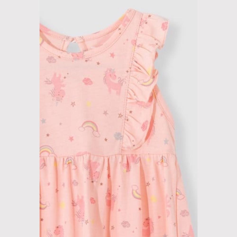 Đầm sát nách họa tiết đáng yêu chất liệu cotton cho bé gái Rabity 91099.91106.91031