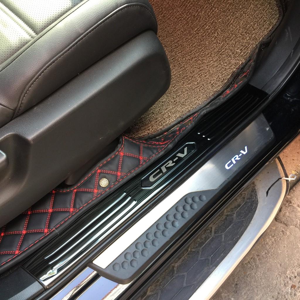 Bộ Ốp bậc, Nẹp bước chân dành cho Honda CR-V, CRV 2018-2019 - Mẫu Titan