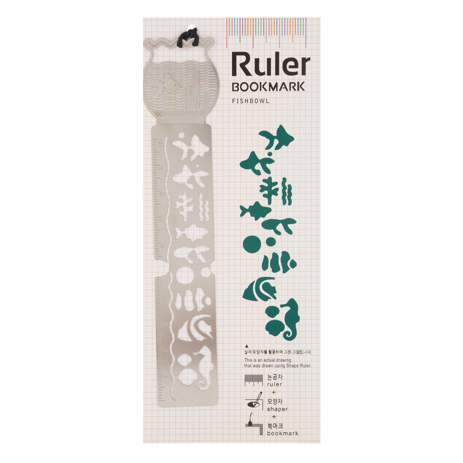 Thước Vẽ Trang Trí Ruler Bookmark - Fishbowl