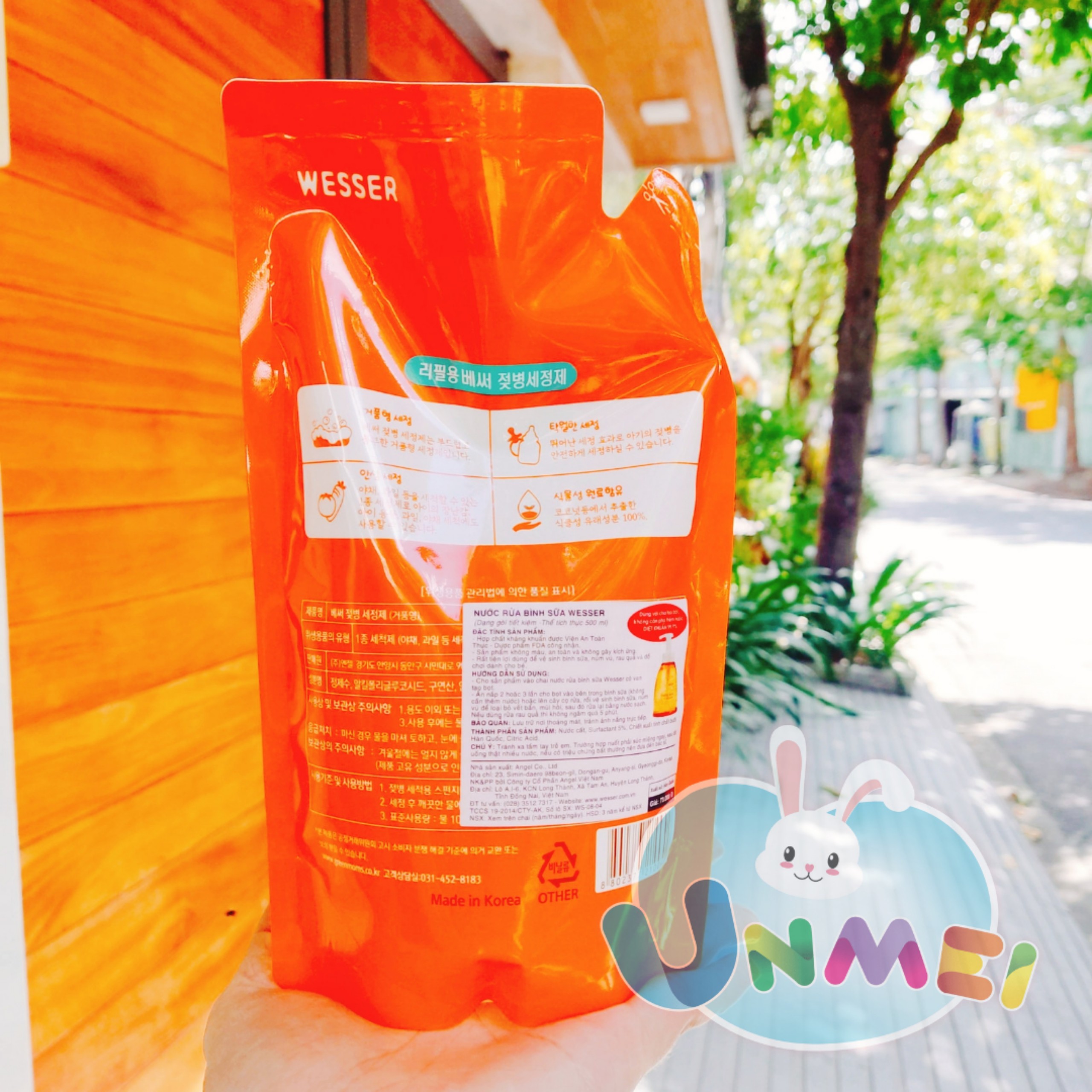 Combo 2 nước rửa bình sữa  (Gói)