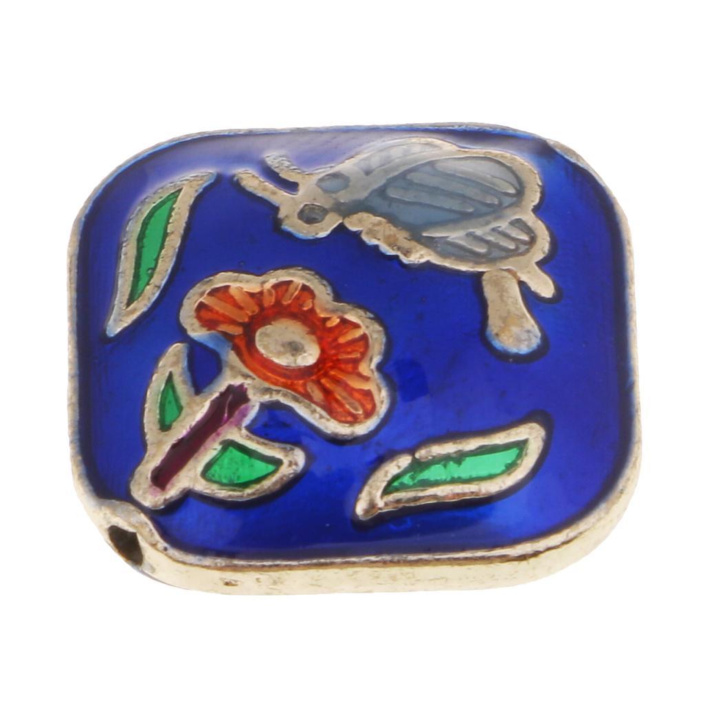 Alloy Square Beads Pendant For Necklace Bracelet Jewelry Making Decoration