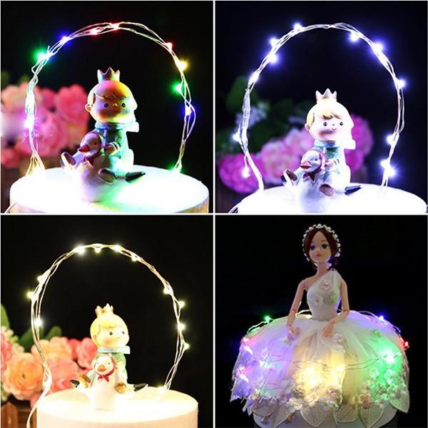 Dây đèn Led fairylight ,dây đèn đom đóm 2mét, 3 mét dùng pin AA, pin cúc áo