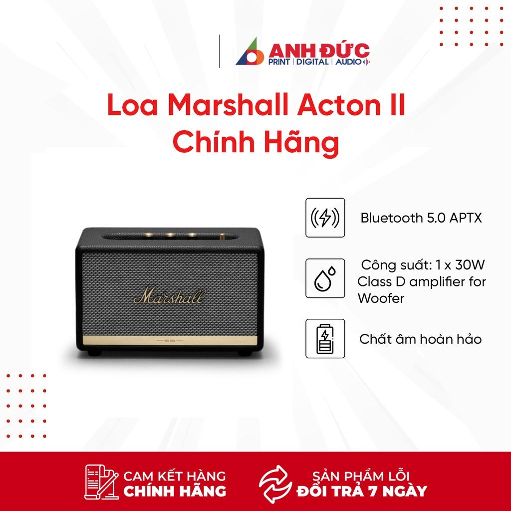 Loa Bluetooth Marshall Acton II Black - Hàng chính hãng