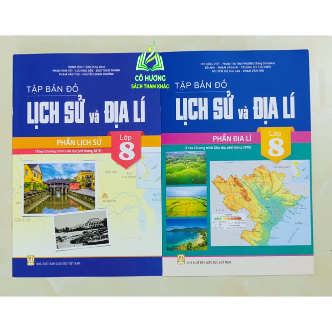 Sách - Combo tập bản đồ lịch sử và địa lí 8 - phần địa lí + lịch sử ( biên soạn theo chương trình GDPT 2018 )