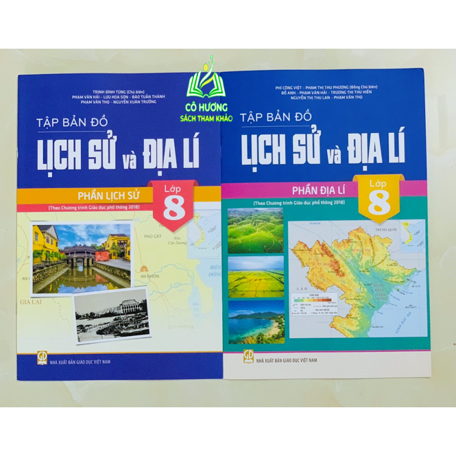 Sách - Combo tập bản đồ lịch sử và địa lí 8 - phần địa lí + lịch sử