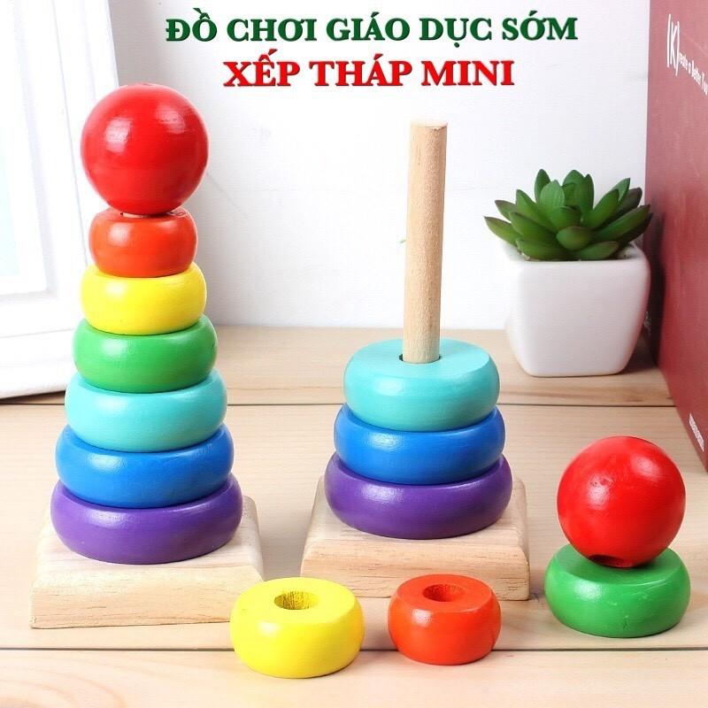 Bộ 6 Món Đồ Chơi Gỗ Thông Minh Cho Bé Phát Triển Trí Tuệ