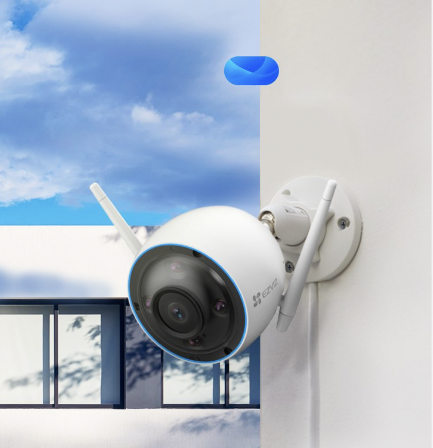 Camera IP Wifi Ngoài Trời Ezviz H3 3K 5MP - Phát hiện dáng người và xe cộ, ghi hình màu ban đêm, điều khiển bằng cử chỉ vẫy tay, cảnh báo giọng nói, đàm thoại 2 chiều - Hàng chính hãng