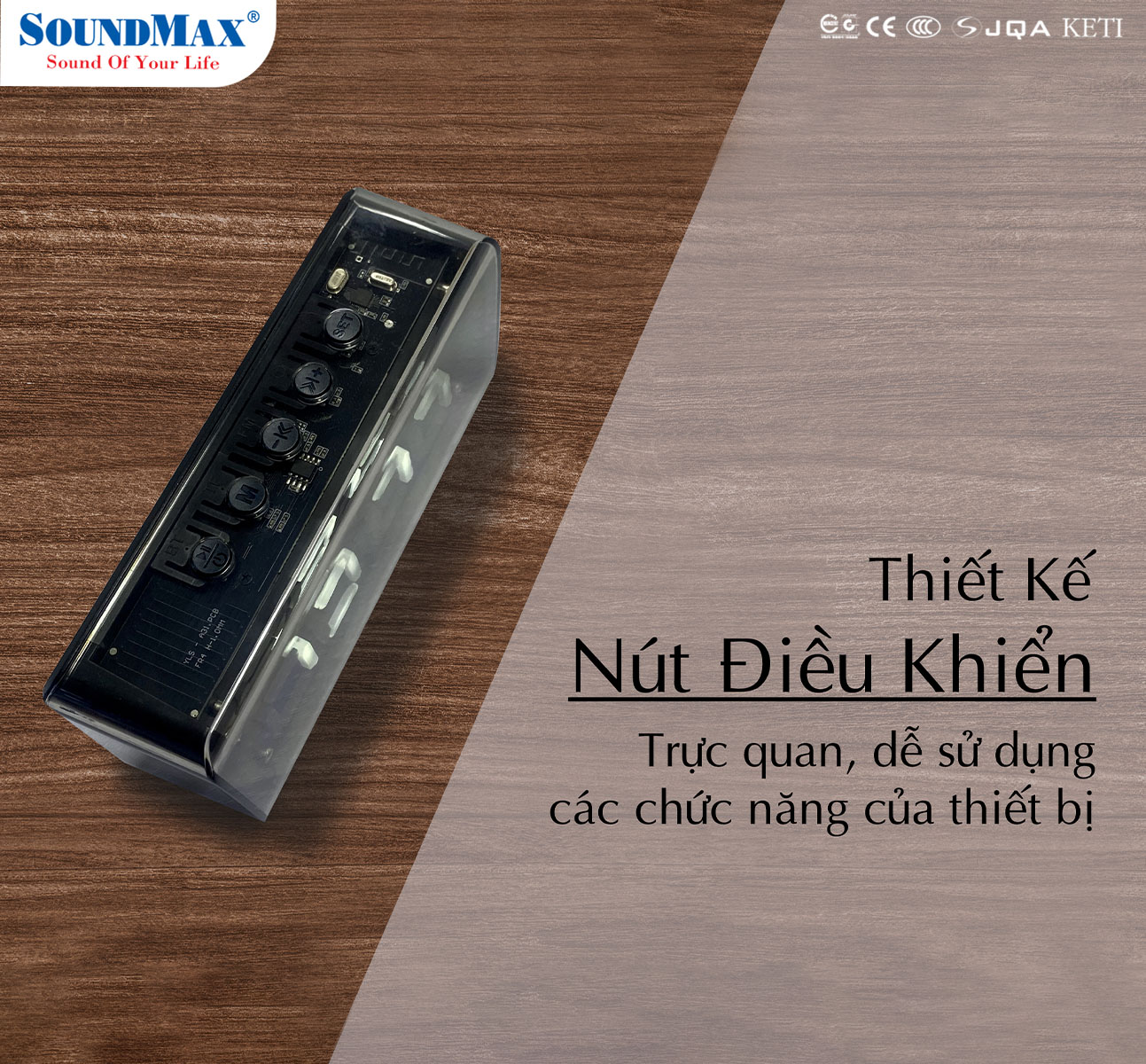 Loa Bluetooth SoundMax AT-100 - Hàng Chính Hãng - Bảo hành 12 tháng