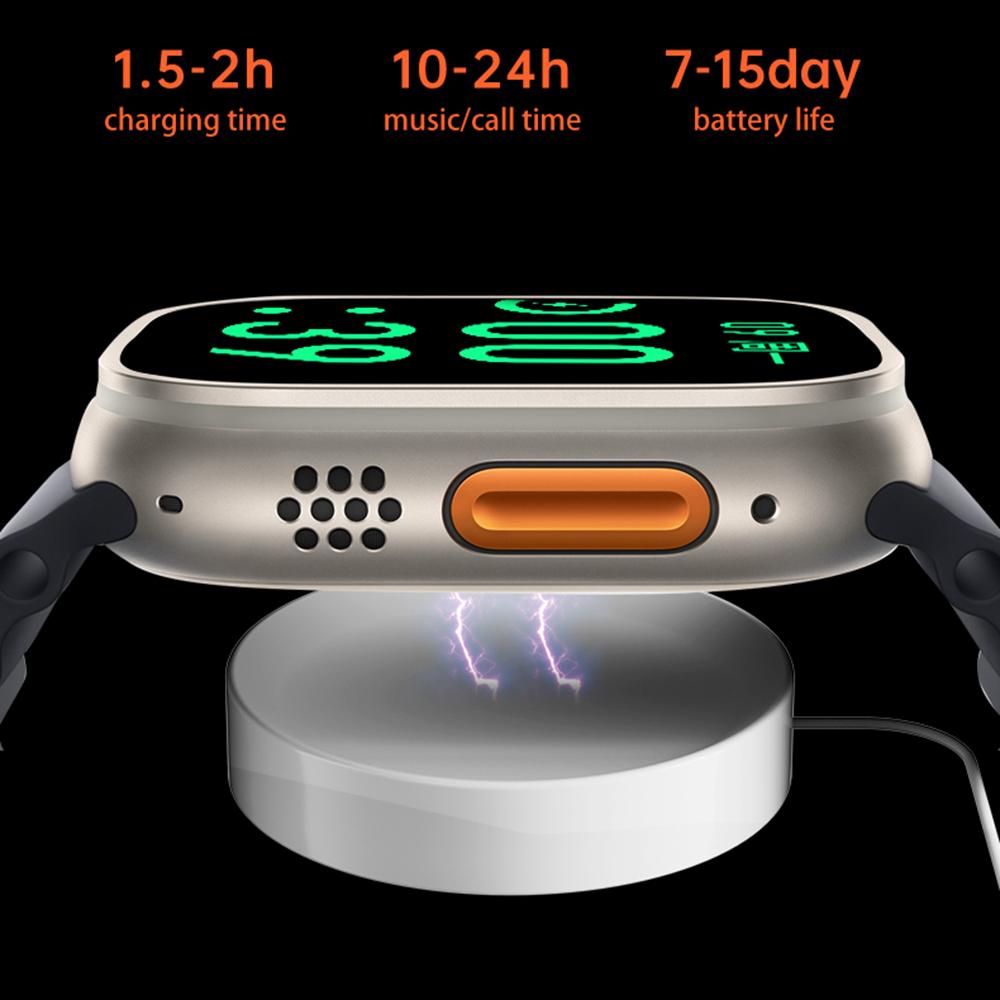 Đồng hồ thông minh 2022 GS8 Ultra Series 8 NFC Smartwatch Nam Nữ Gọi Bluetooth Chống nước Sạc không dây cho Apple Xiaomi Màu sắc: Trắng-HY