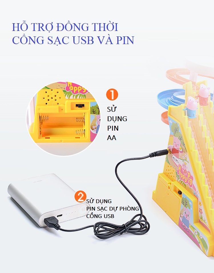 Cầu Trượt Heo Con PEPPY