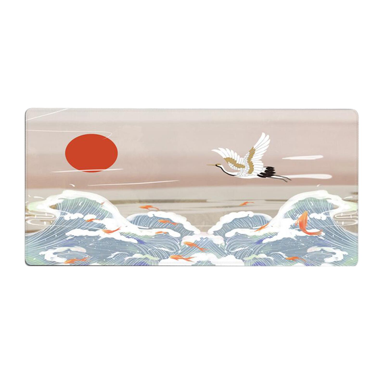 Classical Retro Chinese Style 90x40cm Large Mouse Pad Keyboard Mat A