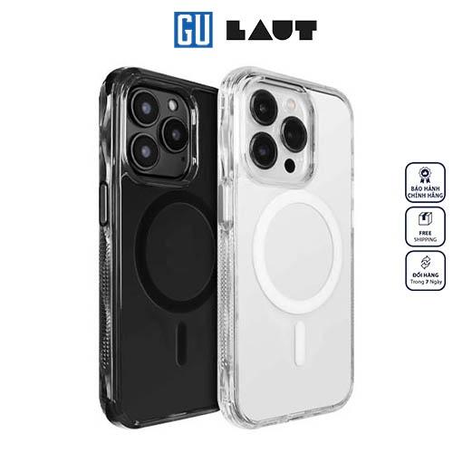 Ốp LAUT Crystal Matter X dành cho iPhone 14 Pro công nghệ chống va đập IMPKT ở độ rơi 6,4m viền Ergo chống trượt Hàng Chính Hãng