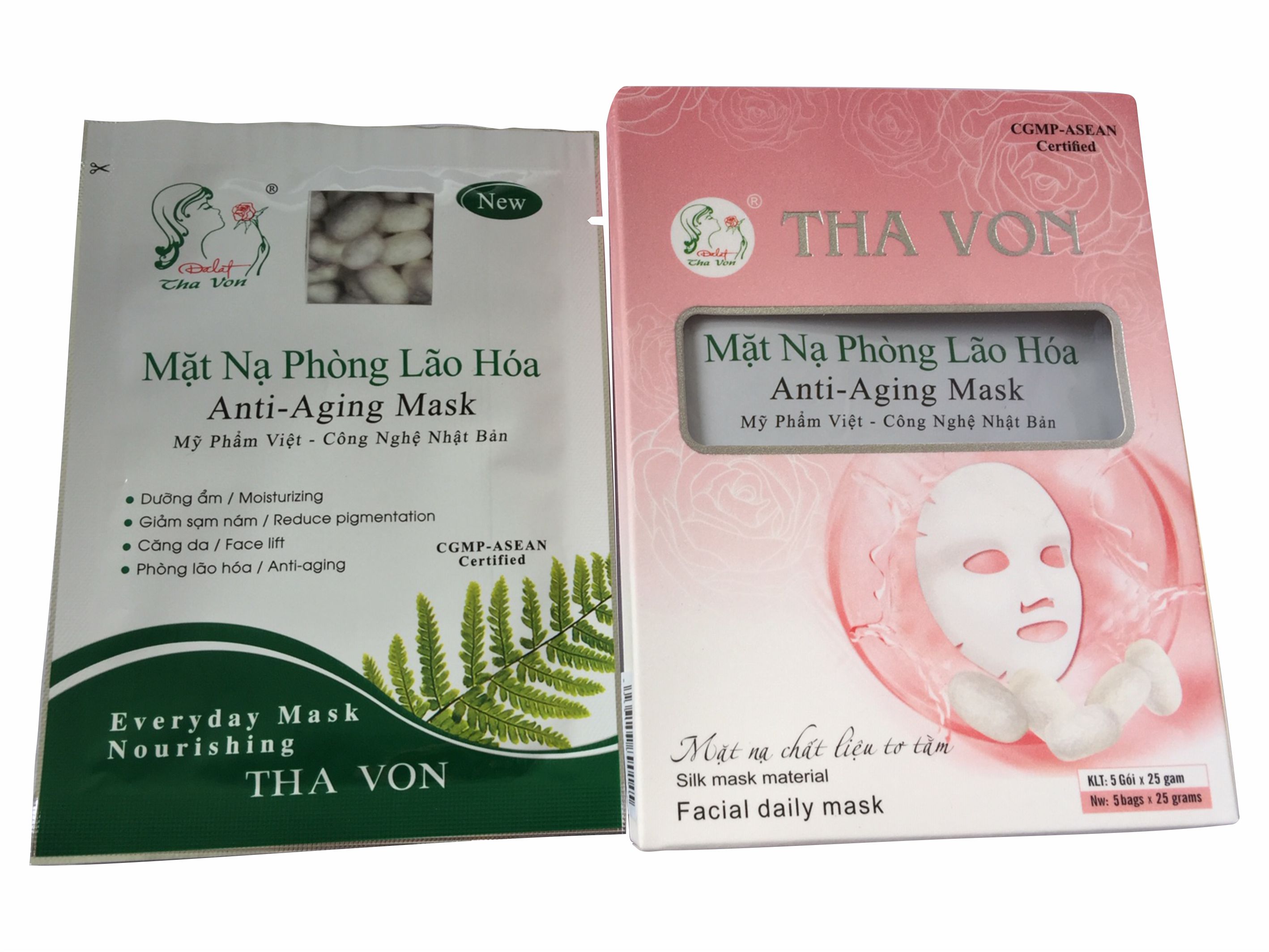 Mặt Nạ Lụa Phòng Lão Hóa  Hộp 5 Gói