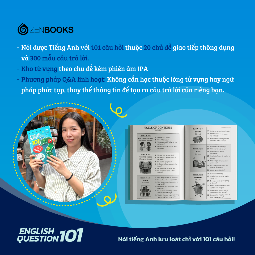 Sách - English Question 101 - Lộ Trình Học Giao Tiếp Qua Q&amp;A