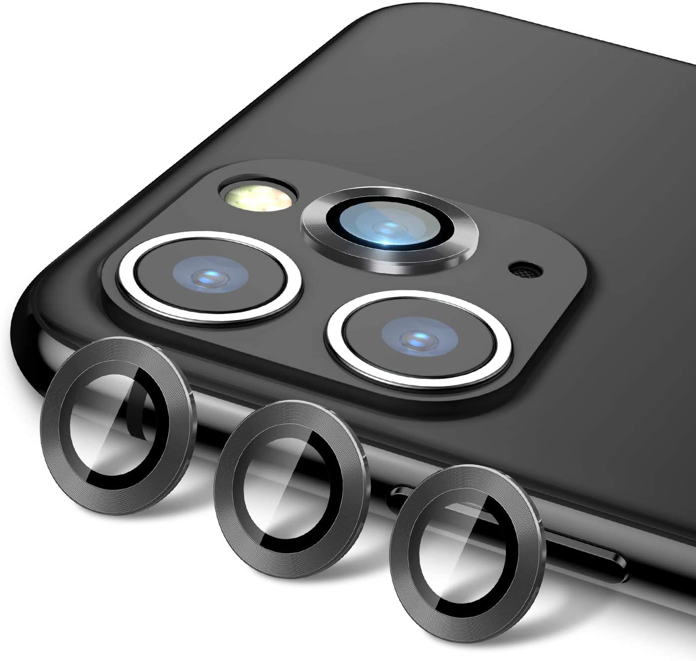 Kính Wiwu Camera Lens Guard Bảo Vệ Từng Mắt Dành Cho iPhone, Chất Liệu Viền Hợp Kim Nhôm, Chống Xước - Hàng Chính Hãng