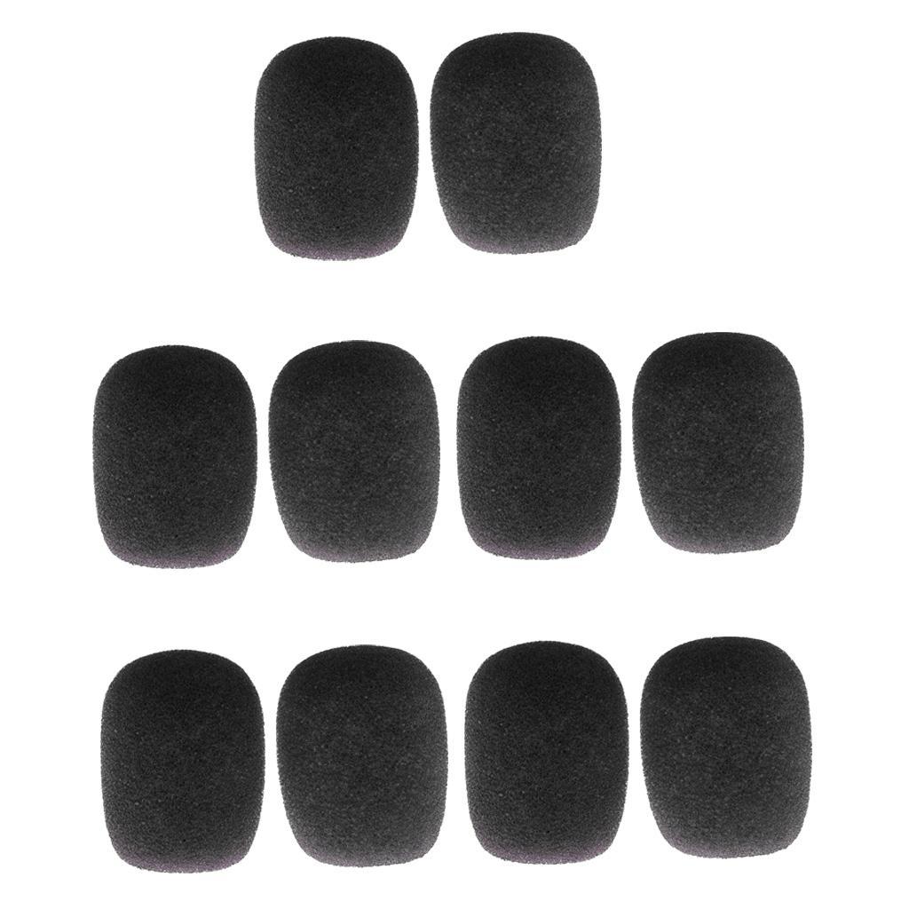 Mini Microphone Sponge Cover Windscreen Pack Of 20pcs - Black Mic Covers