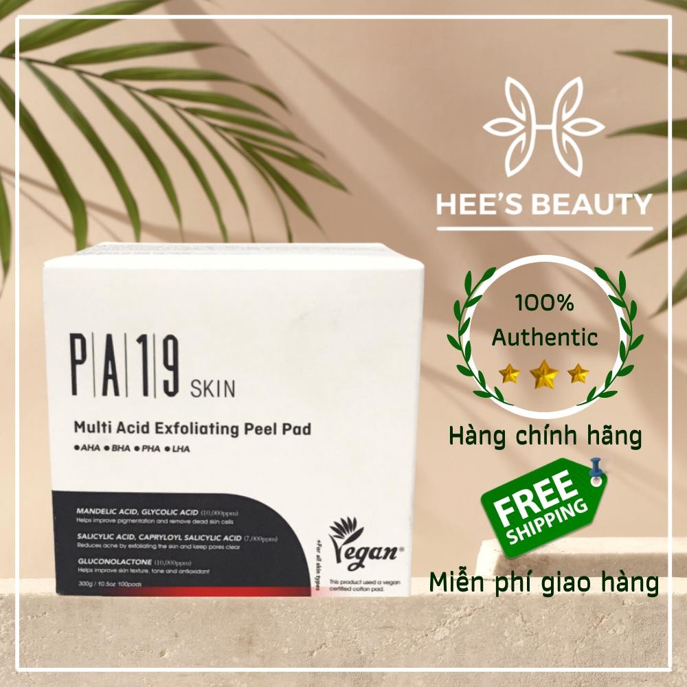 Bông Tẩy Tế Bào Chết Toner Pad PA19SKIN Multi Acid Exfoliating Peel Pad-Làm Sạch Tế Bào Chết, Bã Nhờn - Hee's Beauty