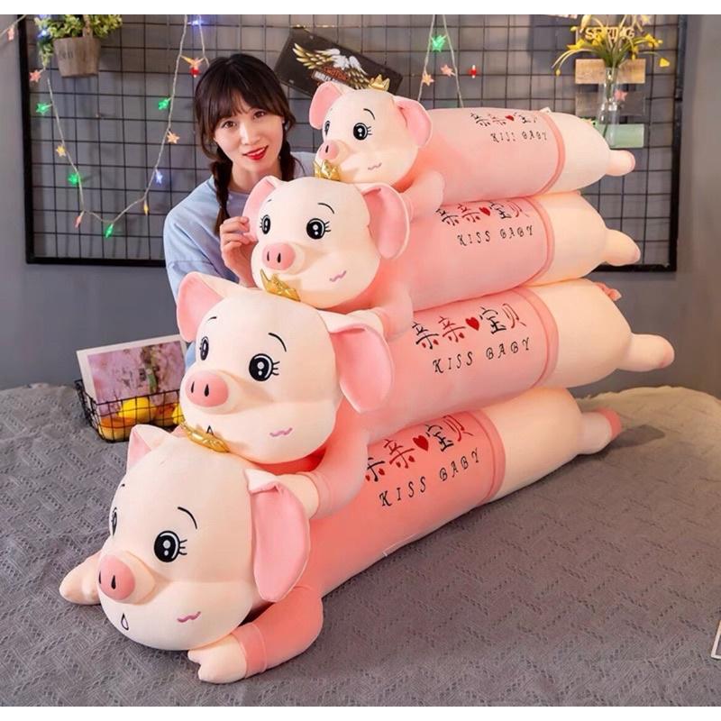 Gối ôm Heo bông vương miệng 1m2, 1m4