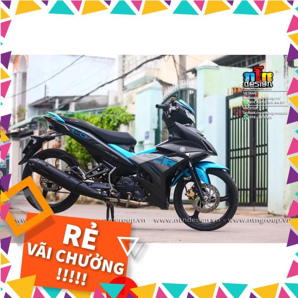 Tem Rời Exciter 150 Mẫu Zin 2021 Chữ Y15ZR Đen Xanh Xám