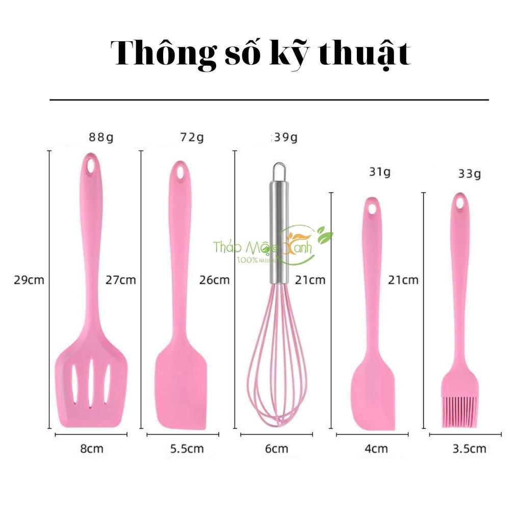 Bộ Dụng Cụ 5 Món Silicon