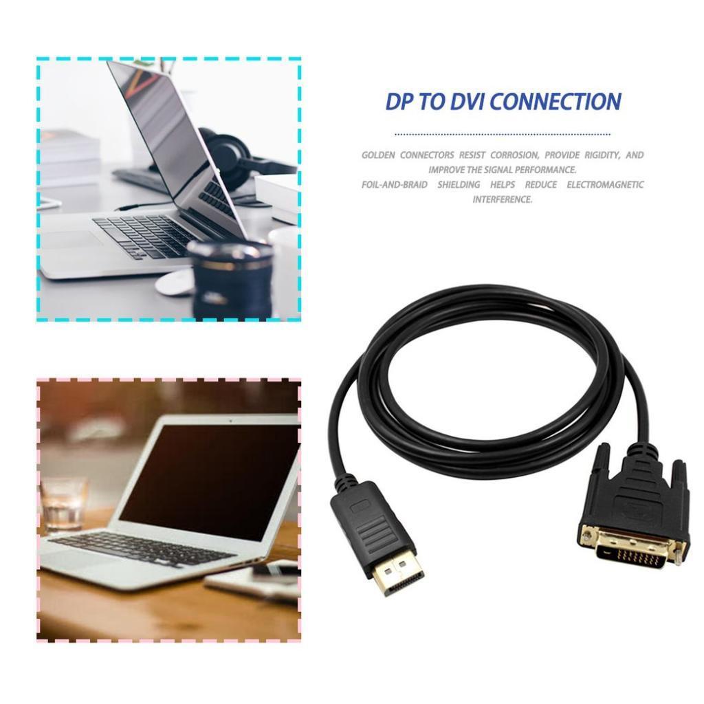 Bộ chuyển đổi cáp DisplayPort DP sang DVI Male to Male 1080P HD DP to DVI Converter
