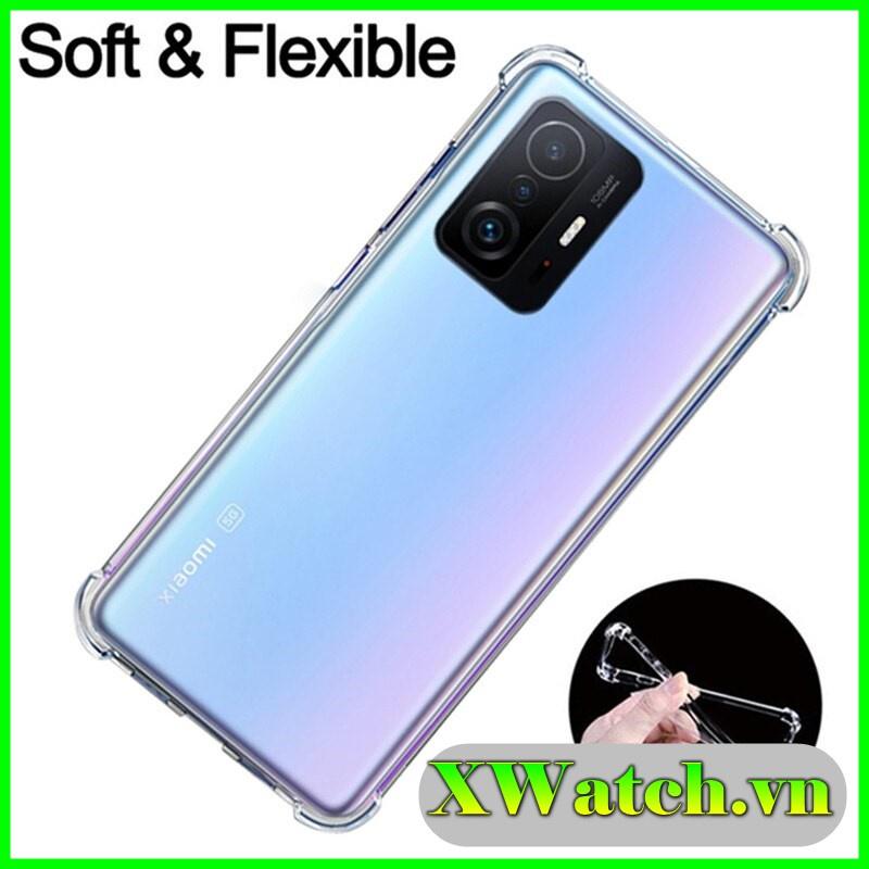 Ốp lưng silicon chống va đập Xiaomi Redmi A1 10C Poco C40 Note 11 pro Mi 11Tpro Redmi 10 Note 10 pro trong suốt