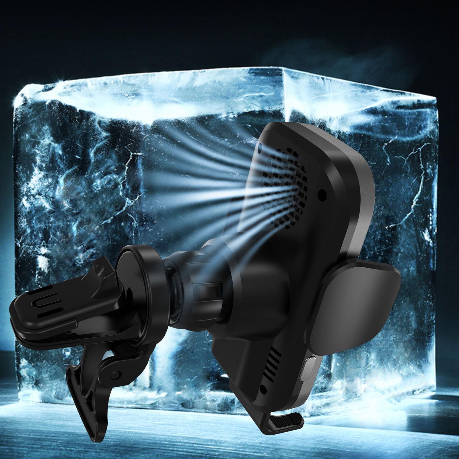 Wireless Car Charger Mount Auto-Clamping Qi 15W 10W 7.5W Phone Holder Black