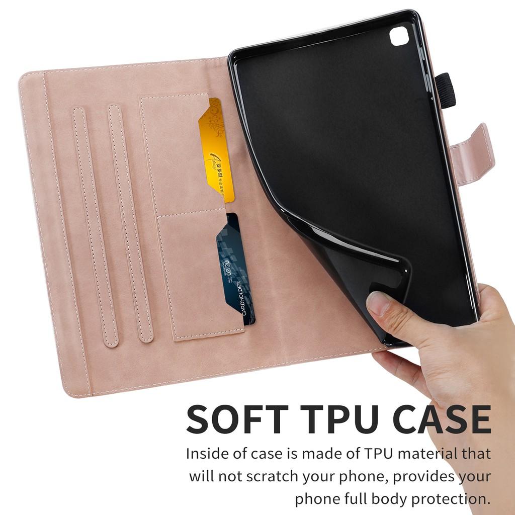 Bao dao máy tính bảng PU viền Silicon mềm cho SAMSUNG GALAXY TAB S6 LITE 10.4" SM-P610 SM-P615