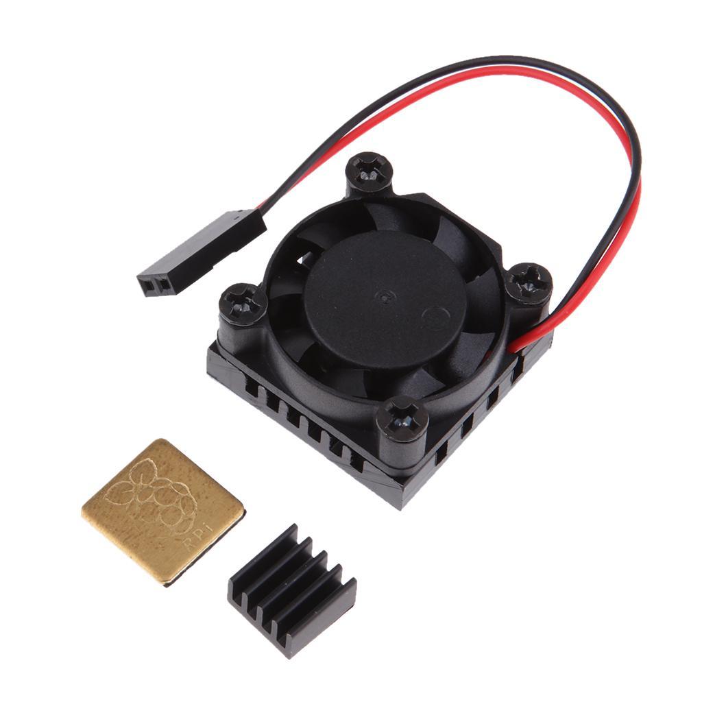 2Pcs Fan Heatsink kit + pre-applied thermal adhesive tape for Raspberry Pi 1