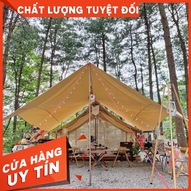 Bạt cắm trại campout tăng bạt mái che du lịch dã ngoại đồ cắm trại chống thấm nóng vải nhẹ A139