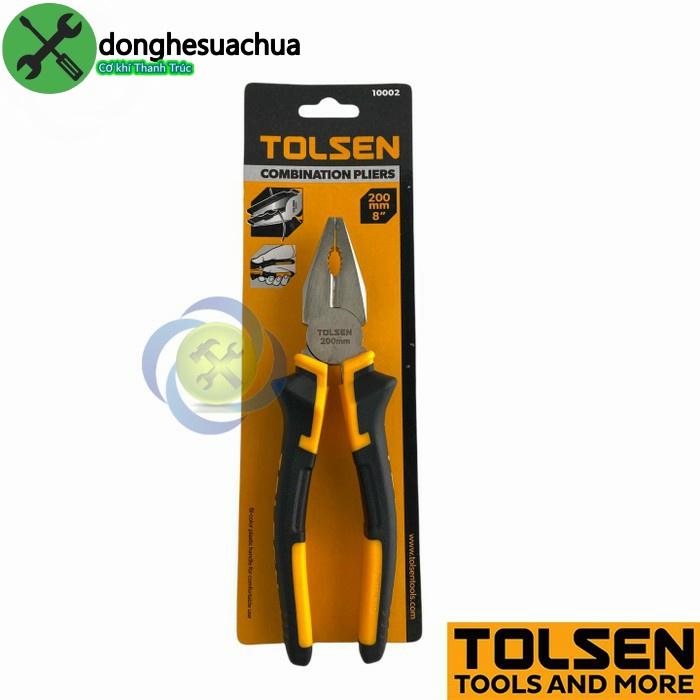 Kìm điện Tolsen 10002 mạ Niken 200mm 8 inch