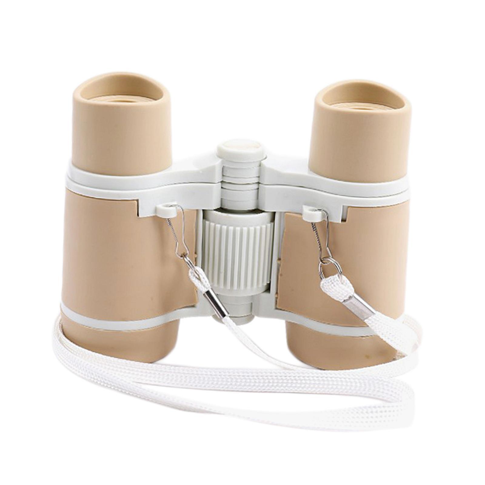 Toy Binoculars with Lanyard 4x30 Small Telescope for Hiking Birthday Camping